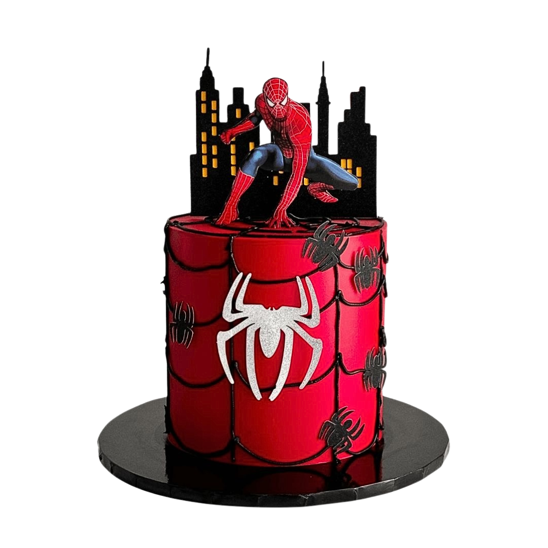 Tort Spiderman z pajęczyną