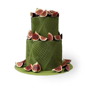 Green Velvet Cake with Figs