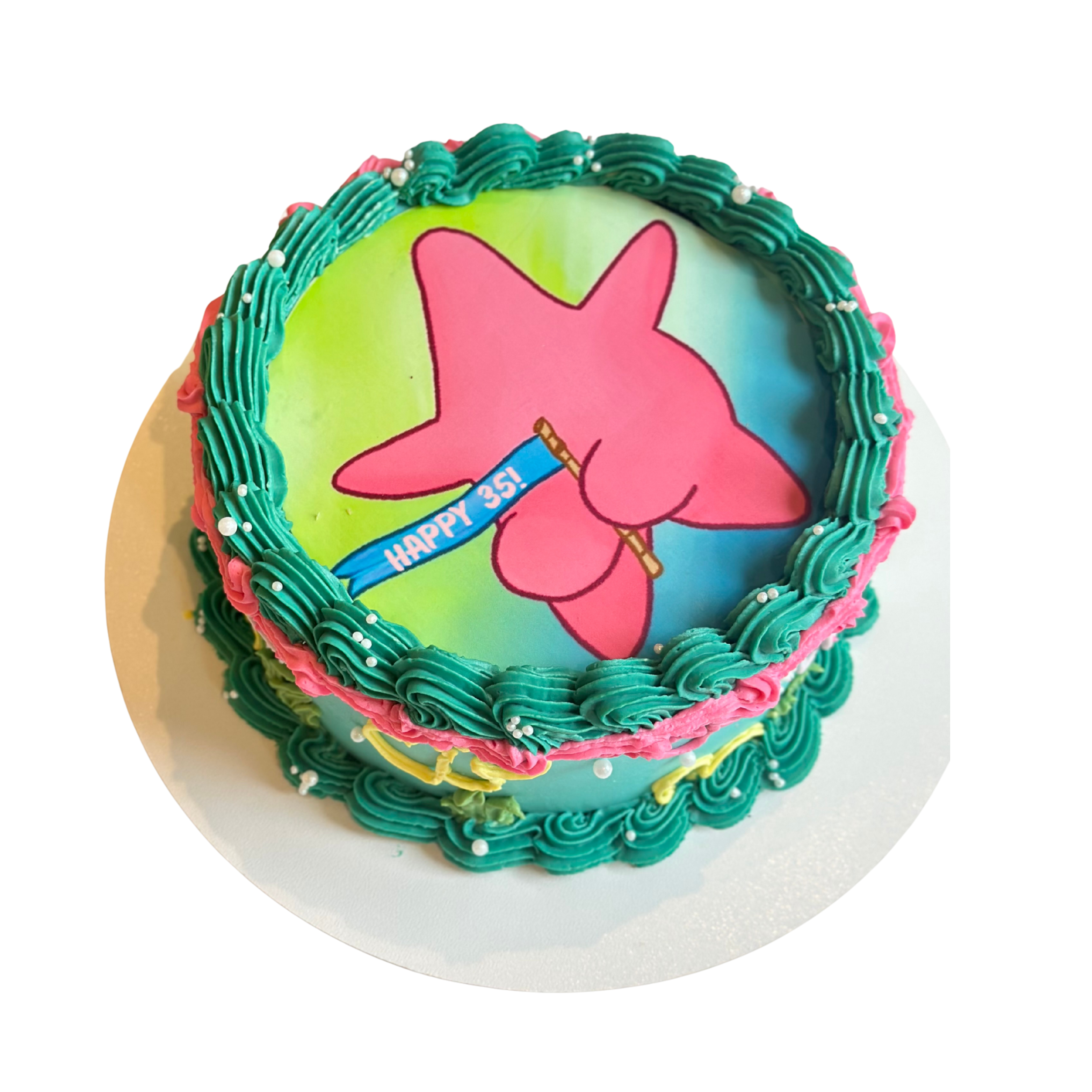 Торт із пікантним принтом Патрика