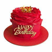 Red Rose Birthday Cake