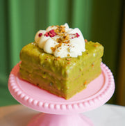 Mini torcik pistacjowo-malinowy